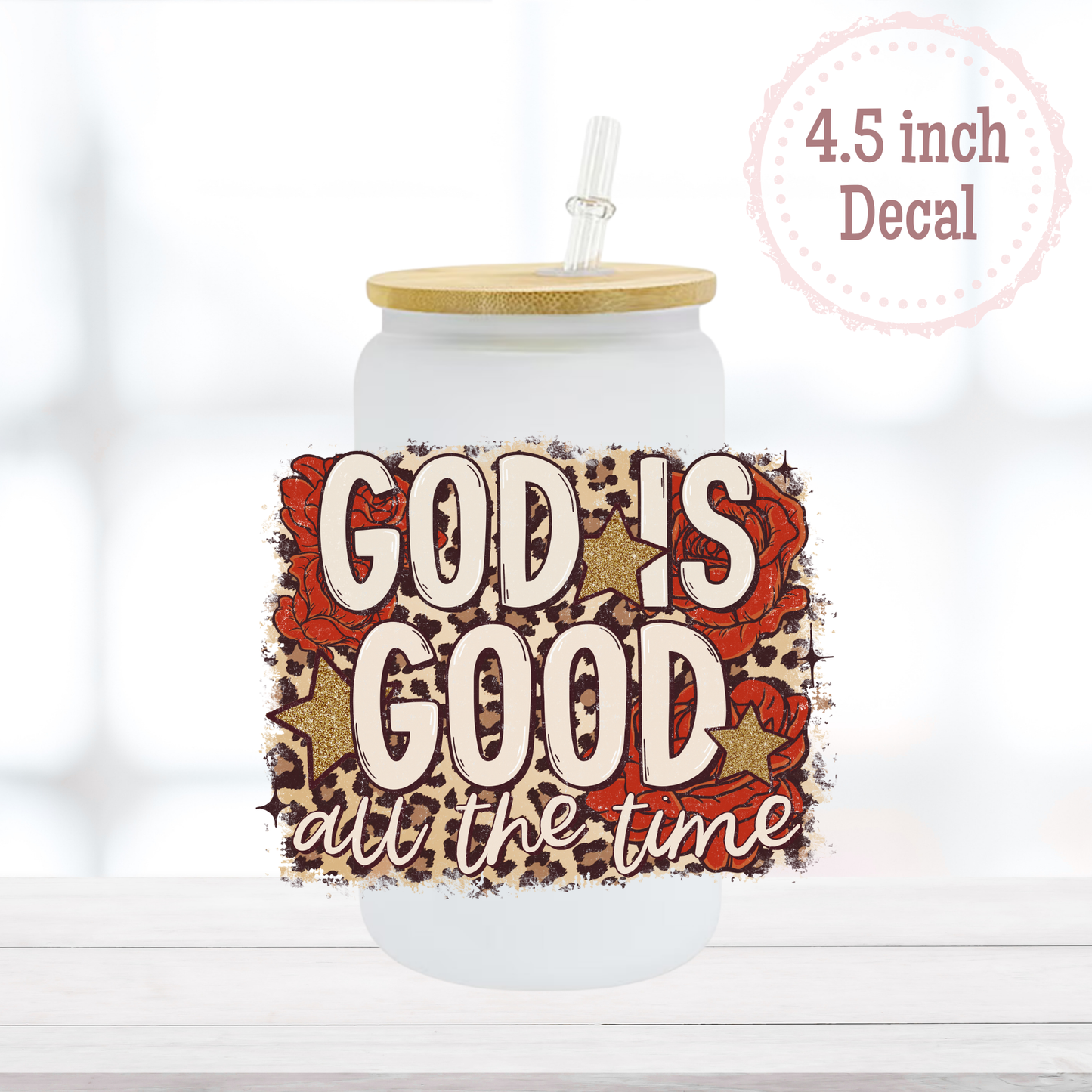 God is Good UVDTF Decal