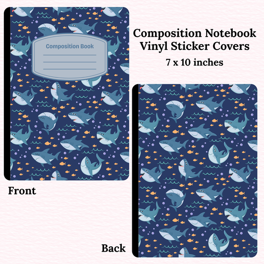 Sharks Composition Notebook Vinyl Cover