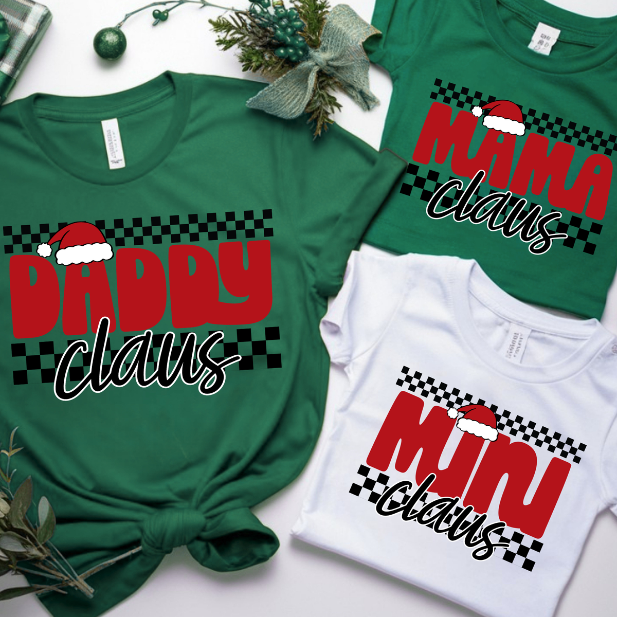 Claus Family Matching DTF Print