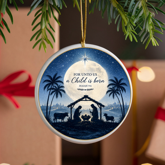 A Child is Born UVDTF Ornament Decal