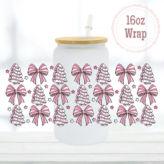 Christmas Cakes 16oz UVDTF Cup Wrap