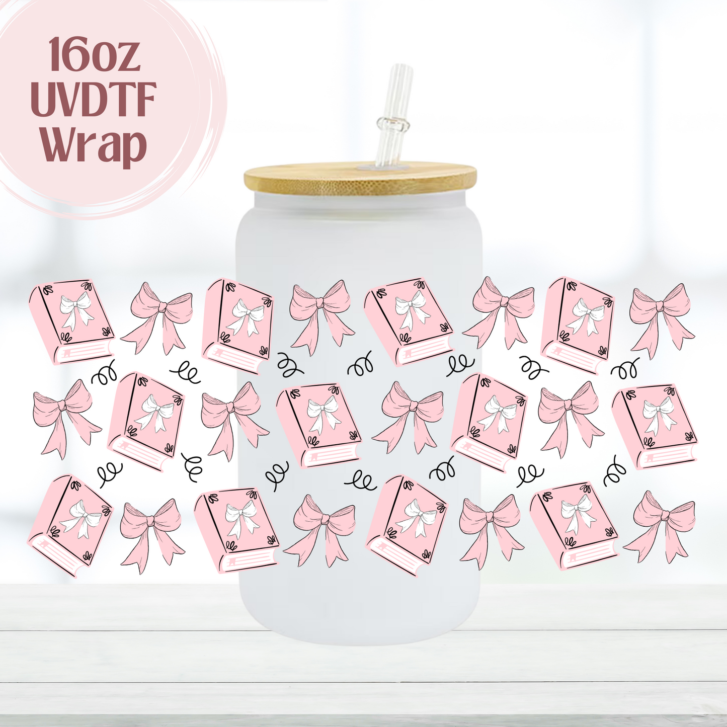 Coquette Books 16oz UVDTF Cup Wrap