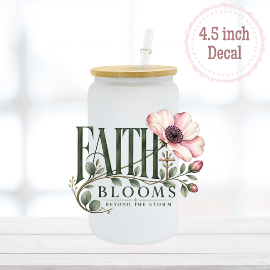 Faith Blooms UVDTF Decal
