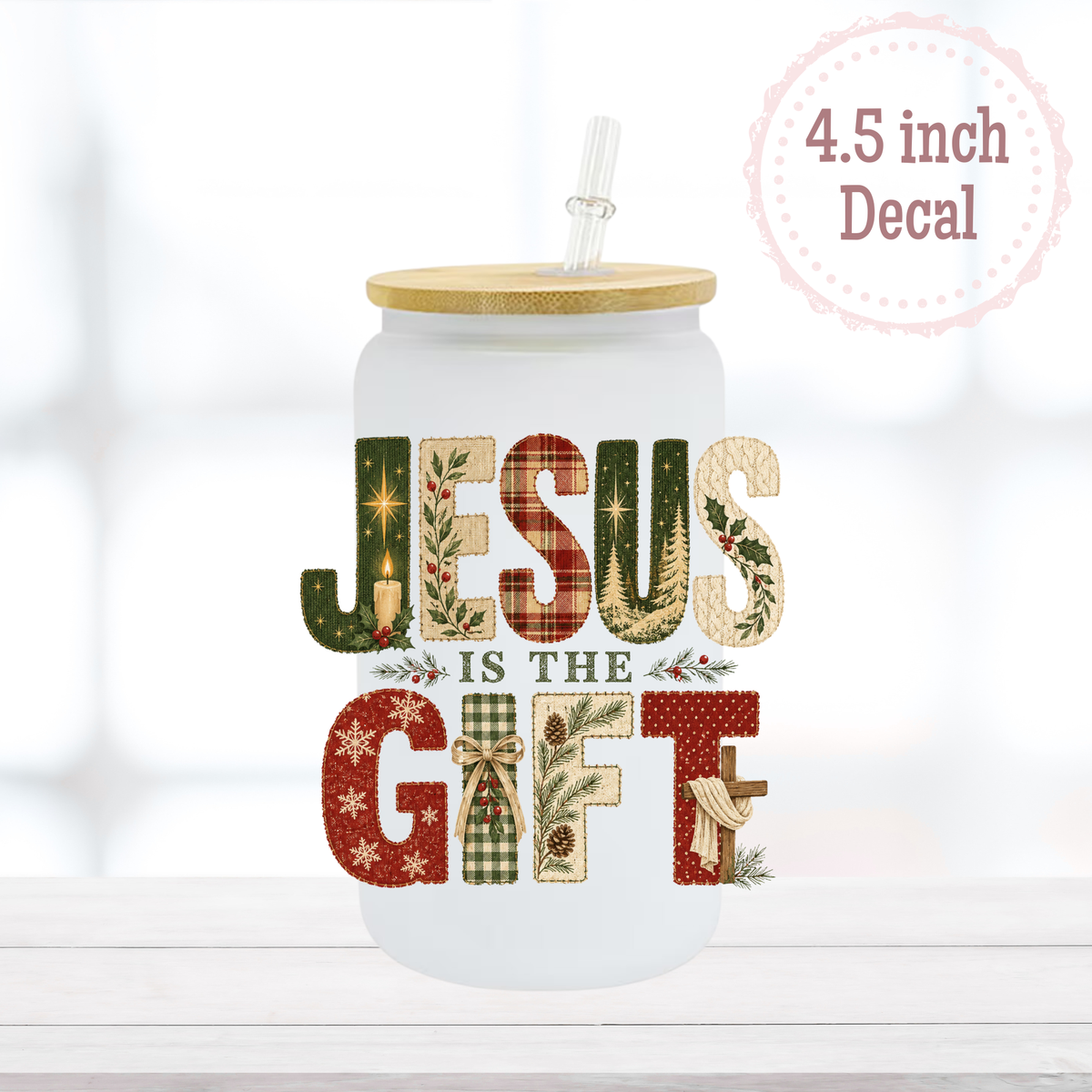 Jesus is the Gift UVDTF Decal