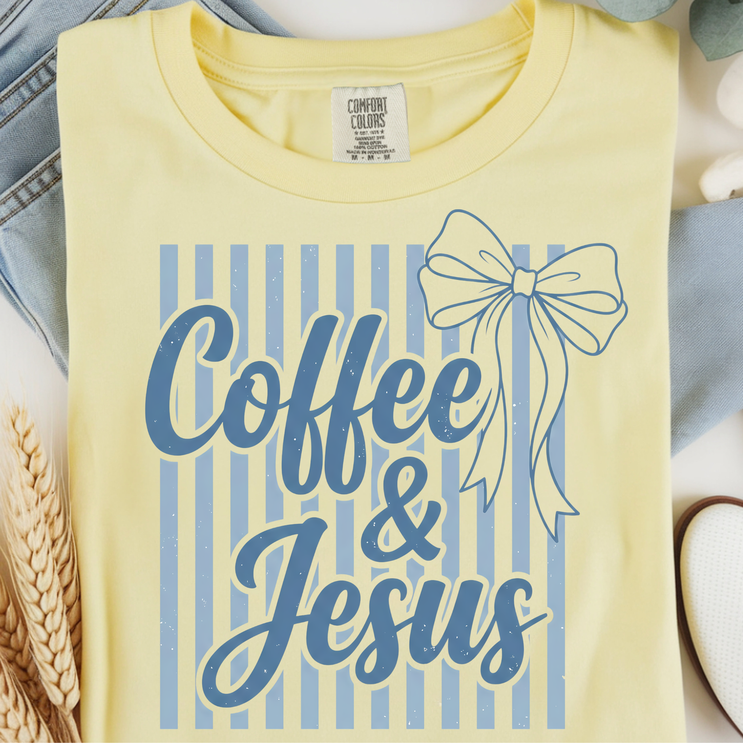 Coffee and Jesus DTF Print