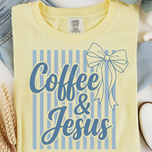 Coffee and Jesus DTF Print