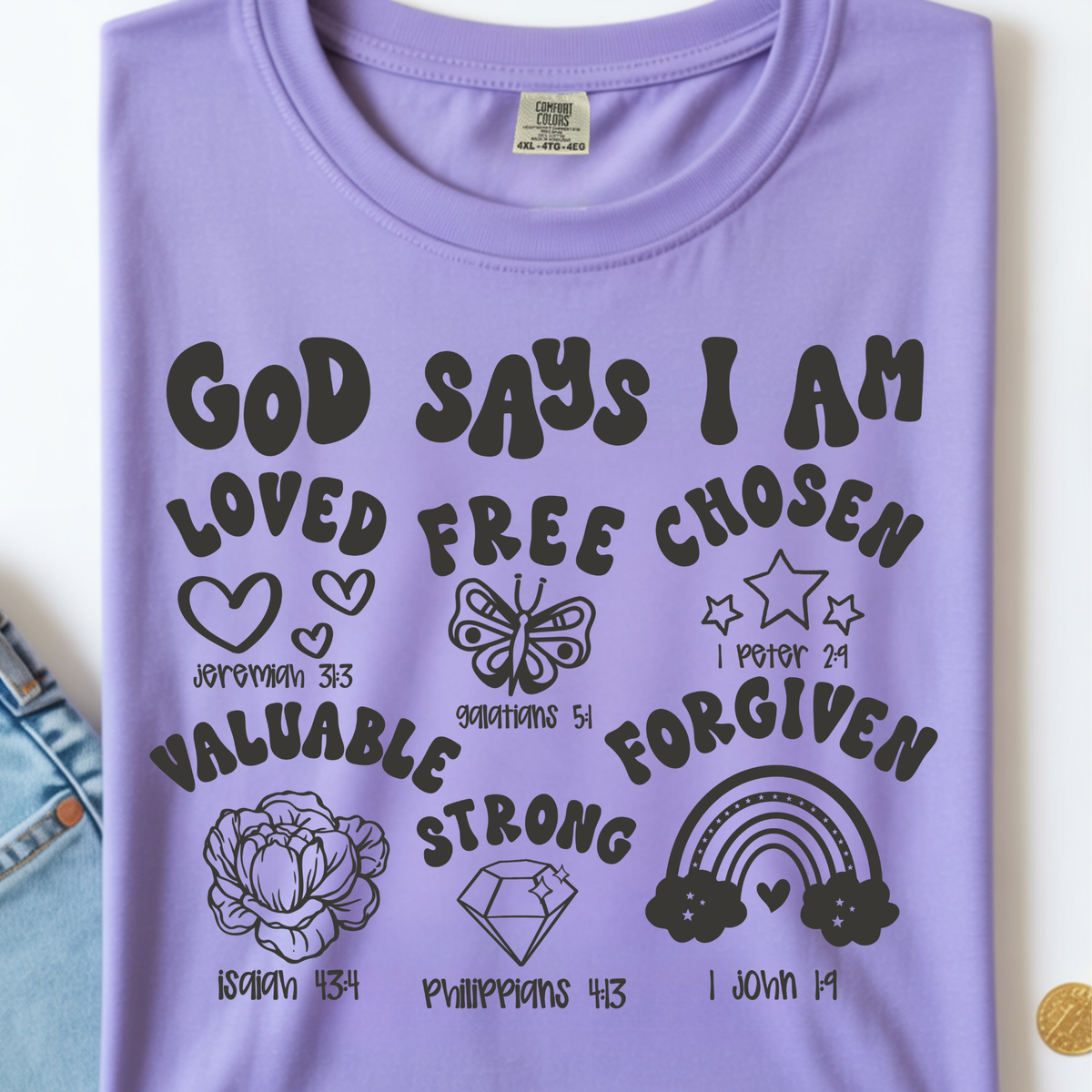 God Says I am DTF Print