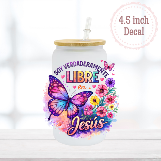 Libre en Jesus UVDTF Decal