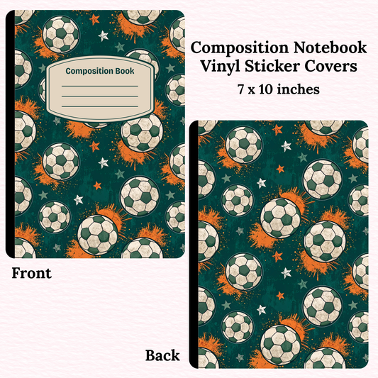 Soccer Composition Notebook Vinyl Cover