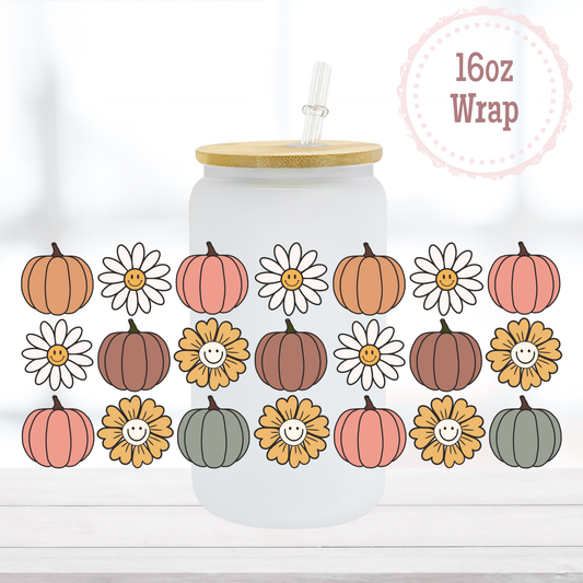 Happy Pumpkins 16oz UVDTF Cup Wrap