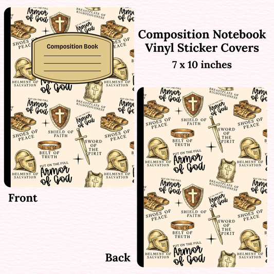 Armor of God Composition Notebook Vinyl Cover