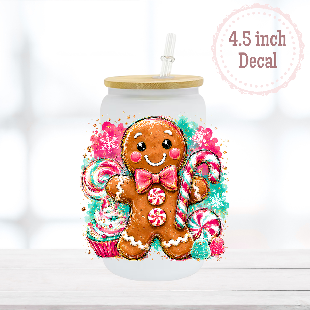 Gingerbread UVDTF Decal