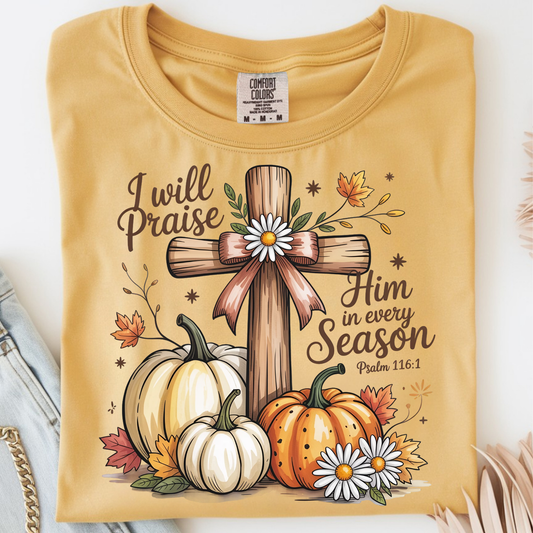 Praise Him in Every Season DTF Print