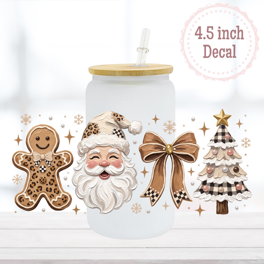Boho Christmas 16oz UVDTF Cup Wrap