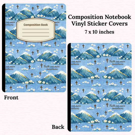 Move Mountains Composition Notebook Vinyl Cover
