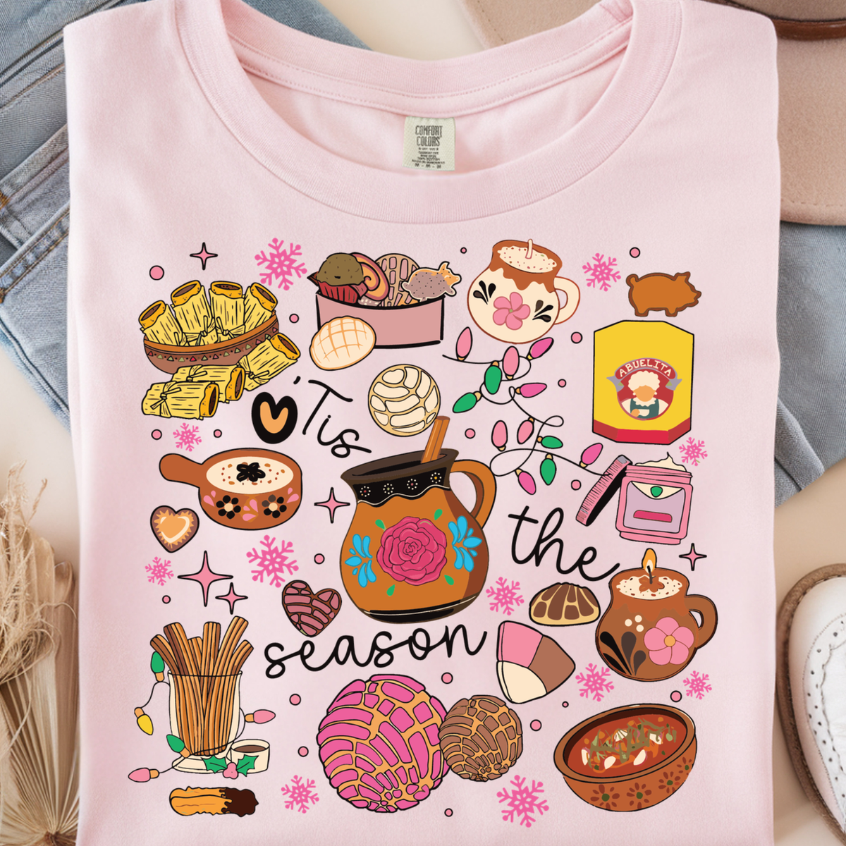 Tis the Season Latin Christmas DTF Print