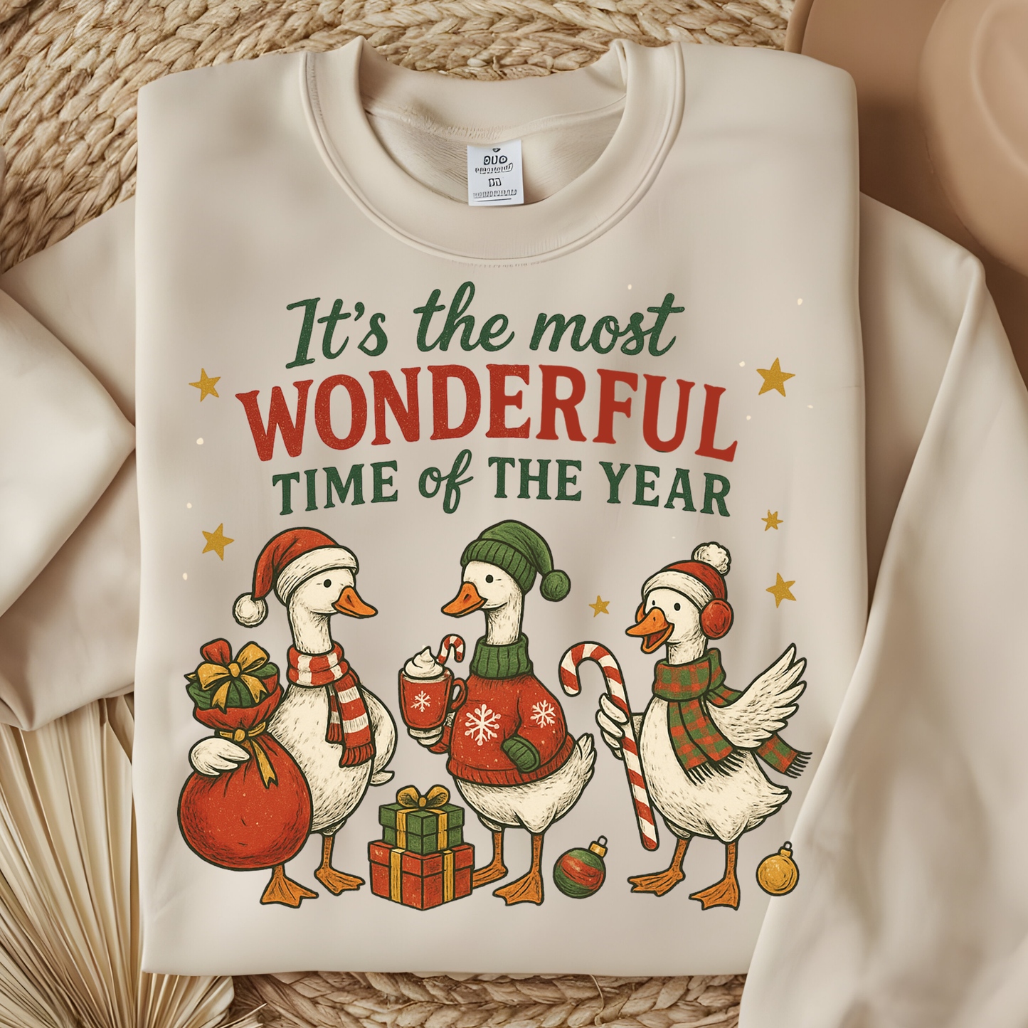 Most Wonderful Time Geese DTF Print