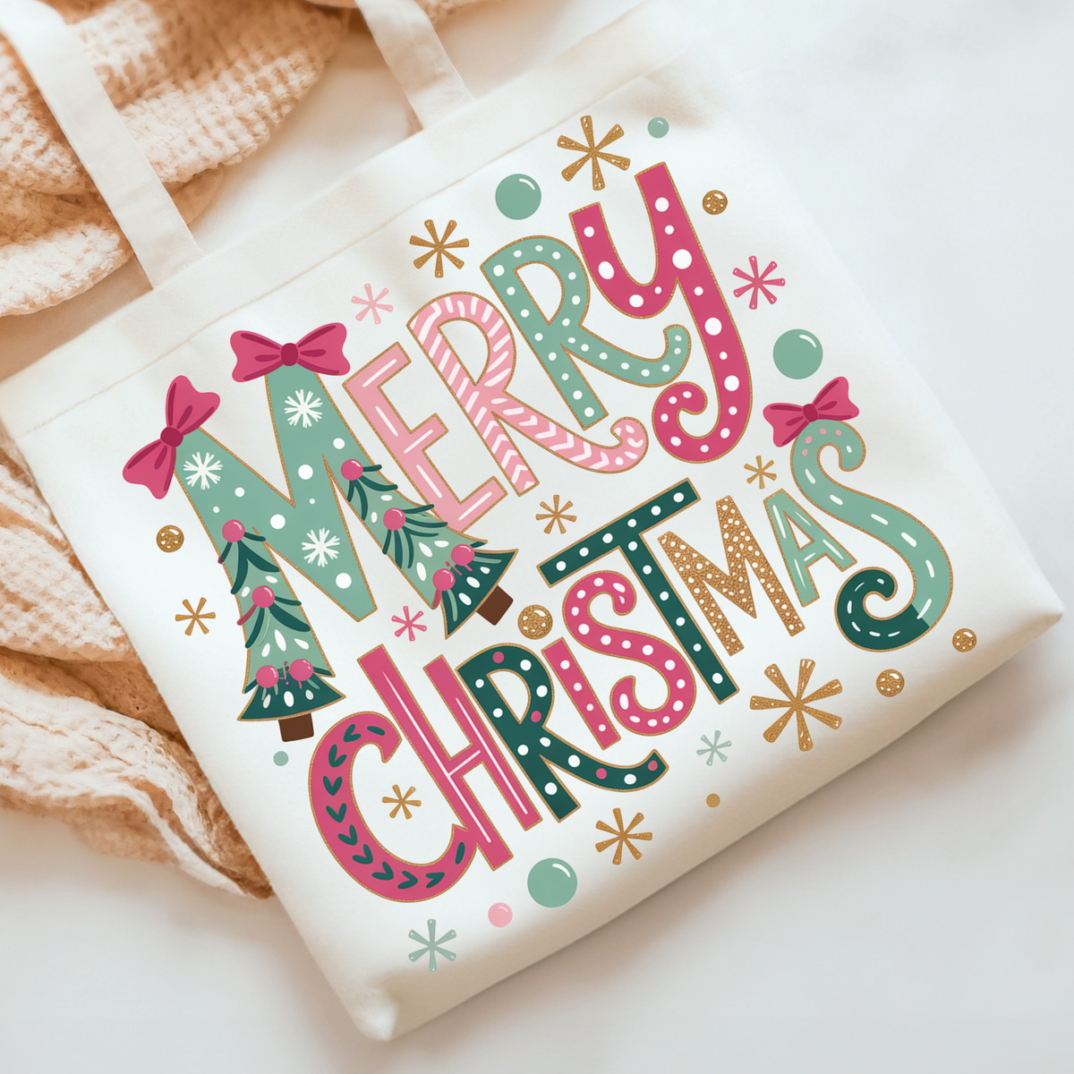 Merry Christmas DTF Transfer