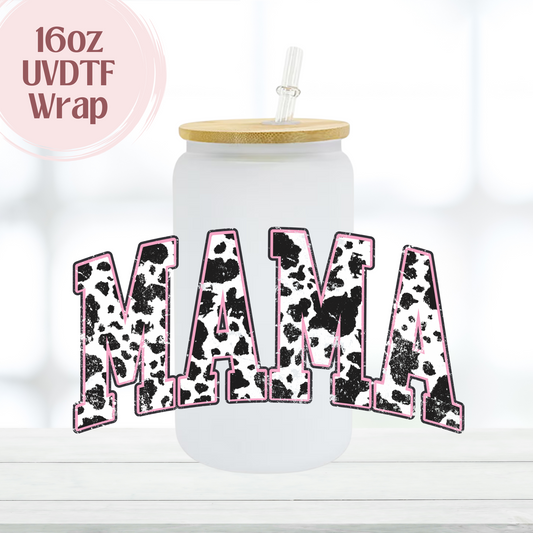Cow Print Mama 16oz UVDTF Cup Wrap