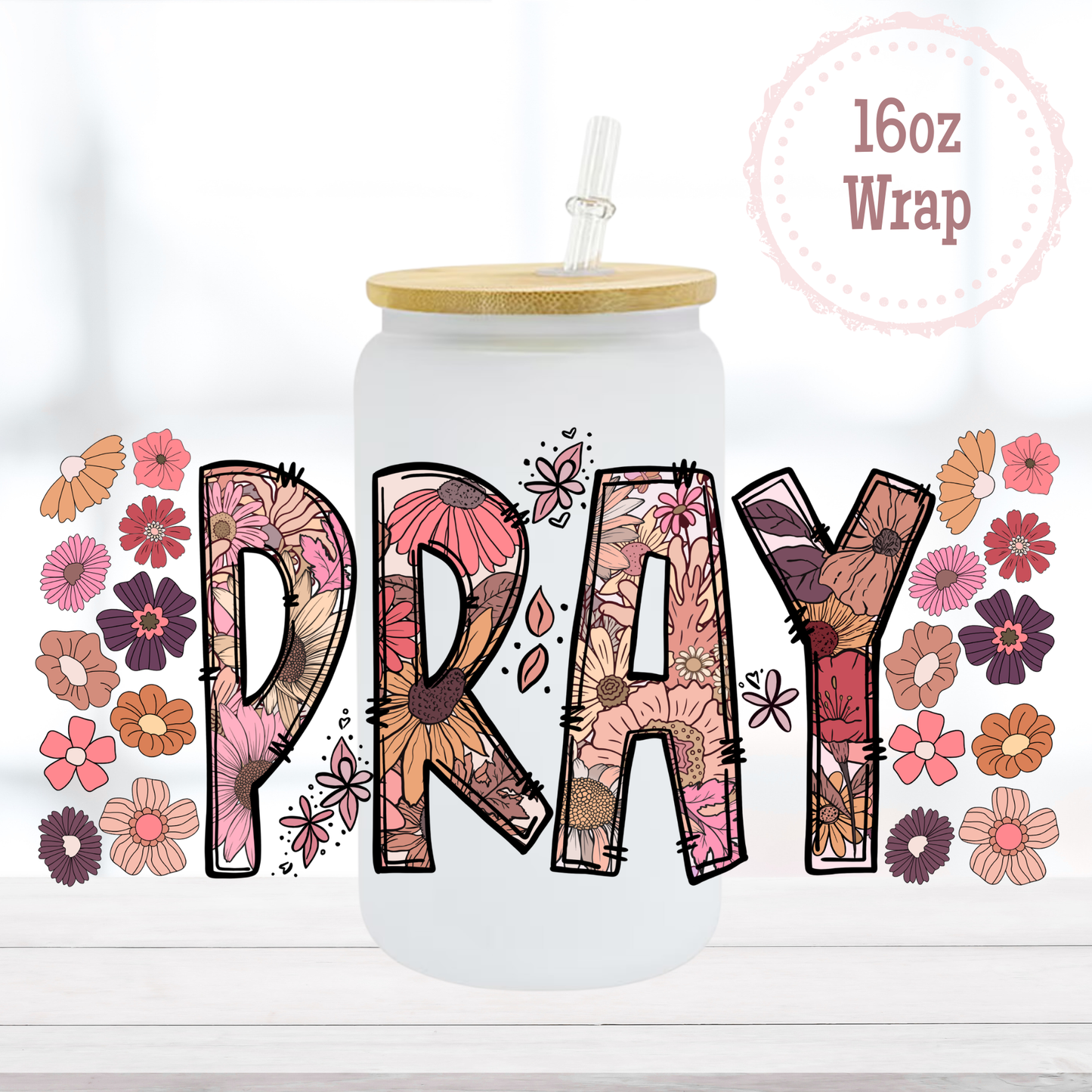 Pray 16oz UVDTF Cup Wrap