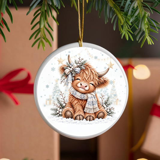 Happy Cow UVDTF Ornament Decal