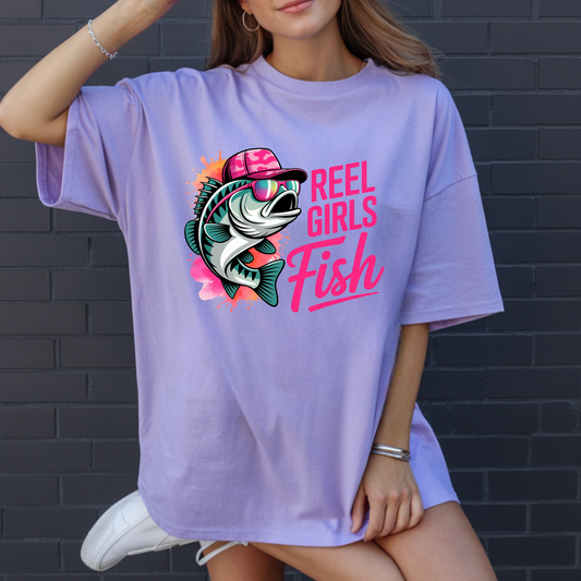 Girls Fish DTF Print