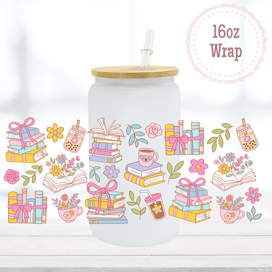 Coquette Books 16oz UVDTF Cup Wrap