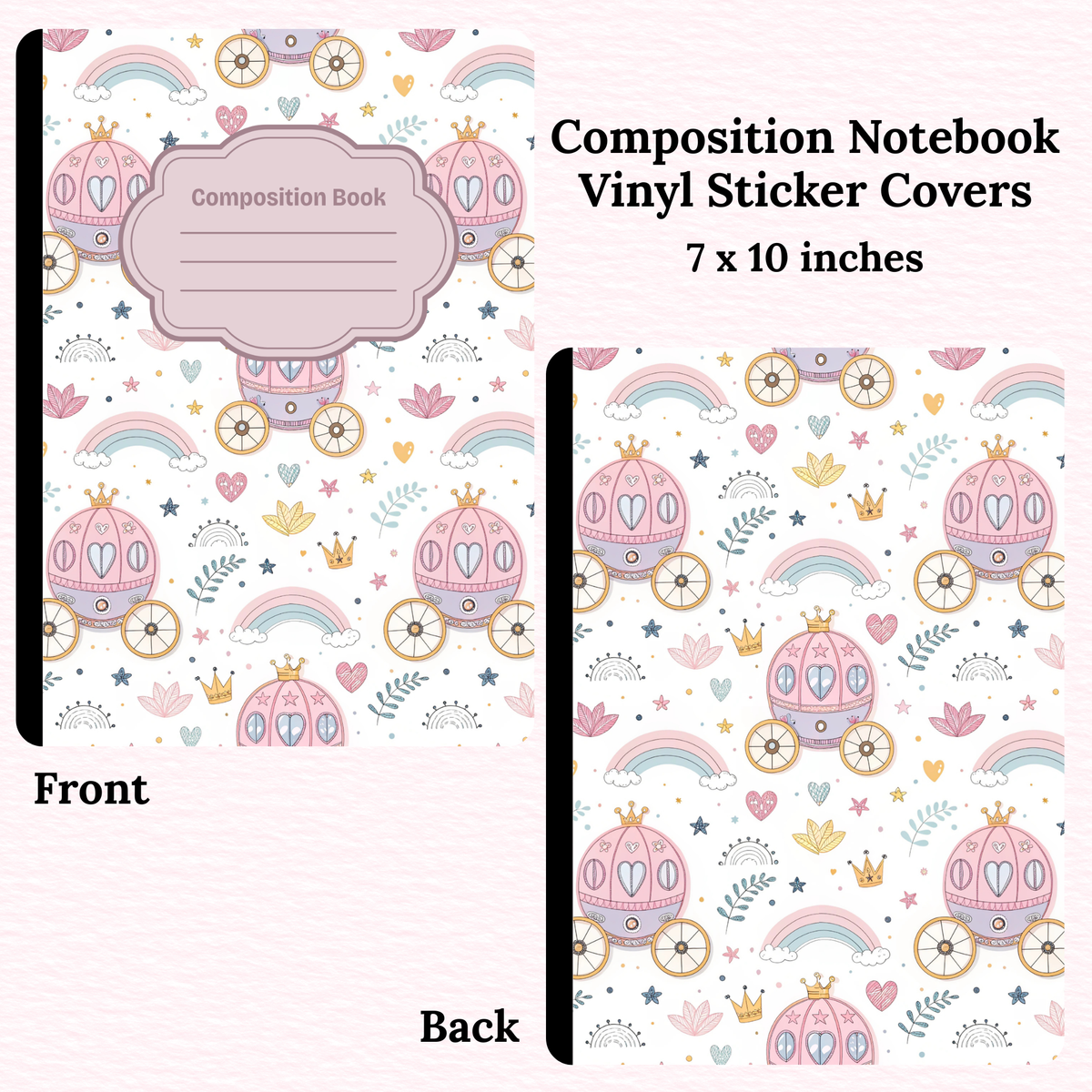 Princess Composition Notebook Vinyl Cover