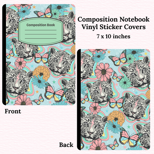 Leopard Composition Notebook Vinyl Cover