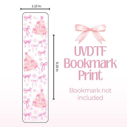 Pink Trees Double Sided Bookmark