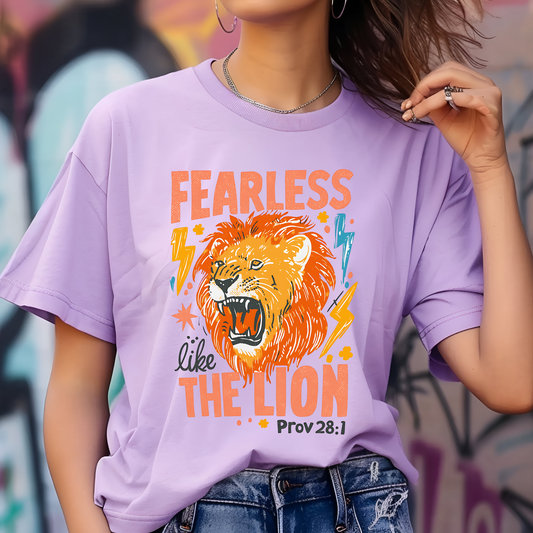 Fearless like the Lion DTF Print