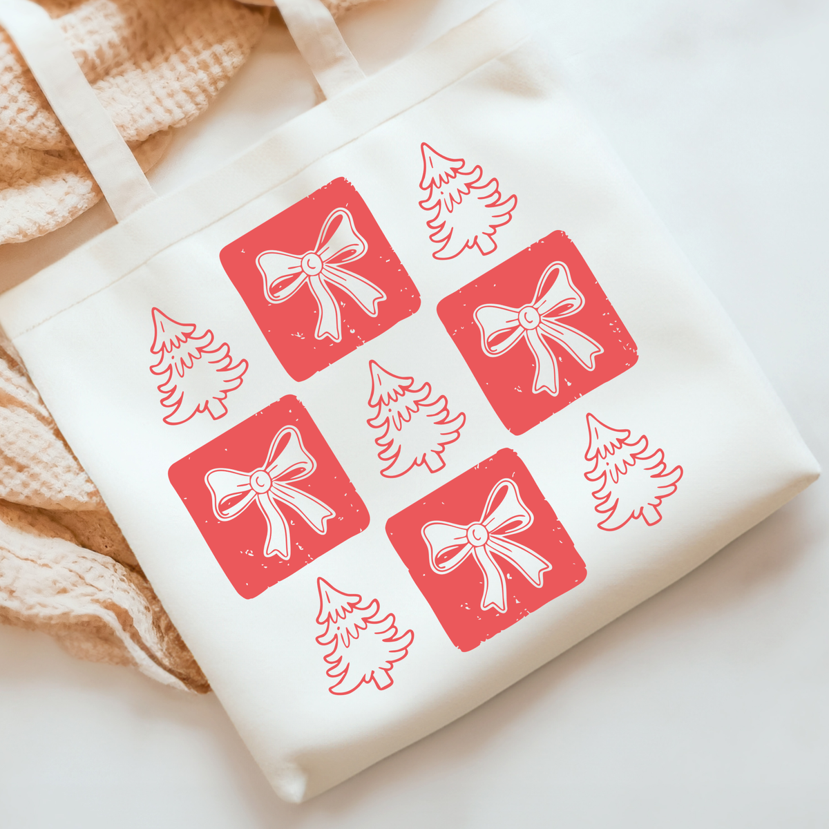 Checkered Trees DTF Print