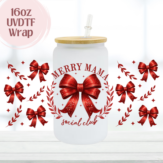 Merry Mama 16oz UVDTF Cup Wrap