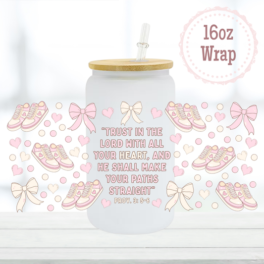 Paths Straight Shoes 16oz UVDTF Cup Wrap