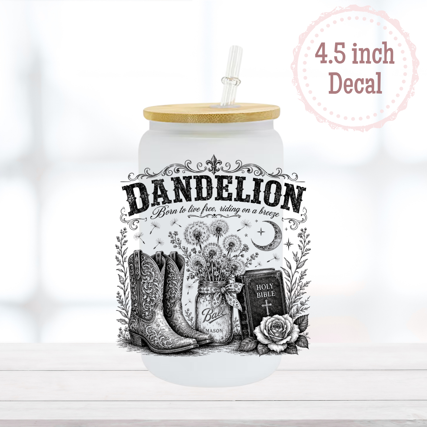Dandelion UVDTF Decal