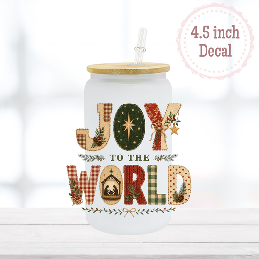 Joy to the World UVDTF Decal