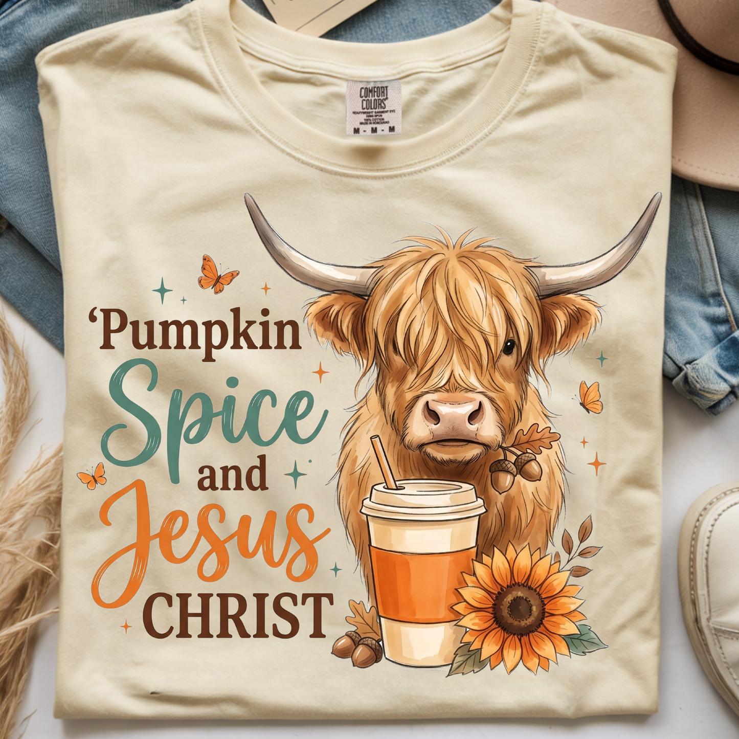 Pumpkin Spice Jesus Christ DTF Print