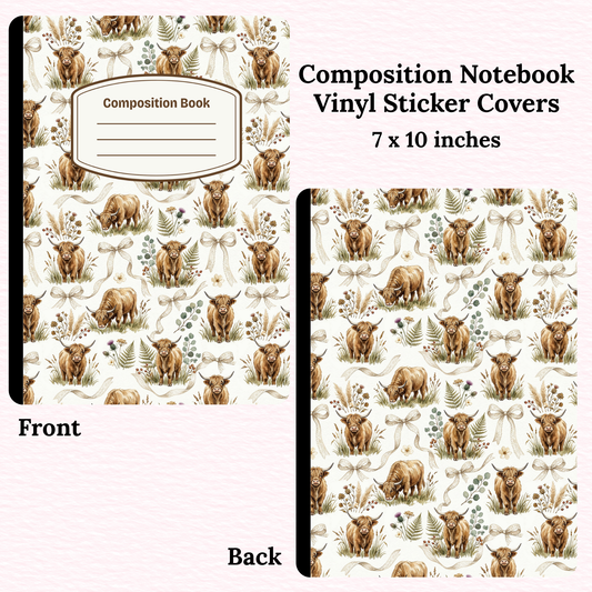 Cows Composition Notebook Vinyl Cover