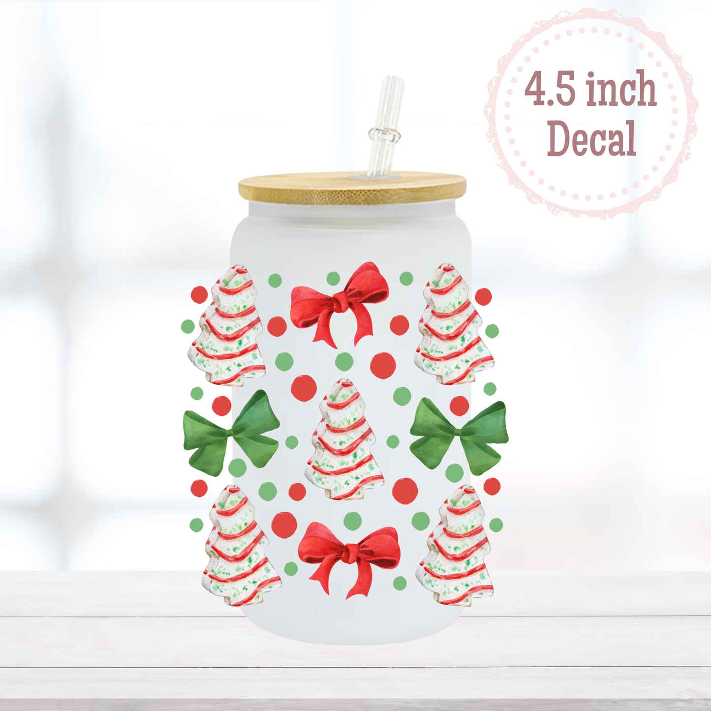 Christmas Cakes UVDTF Decal