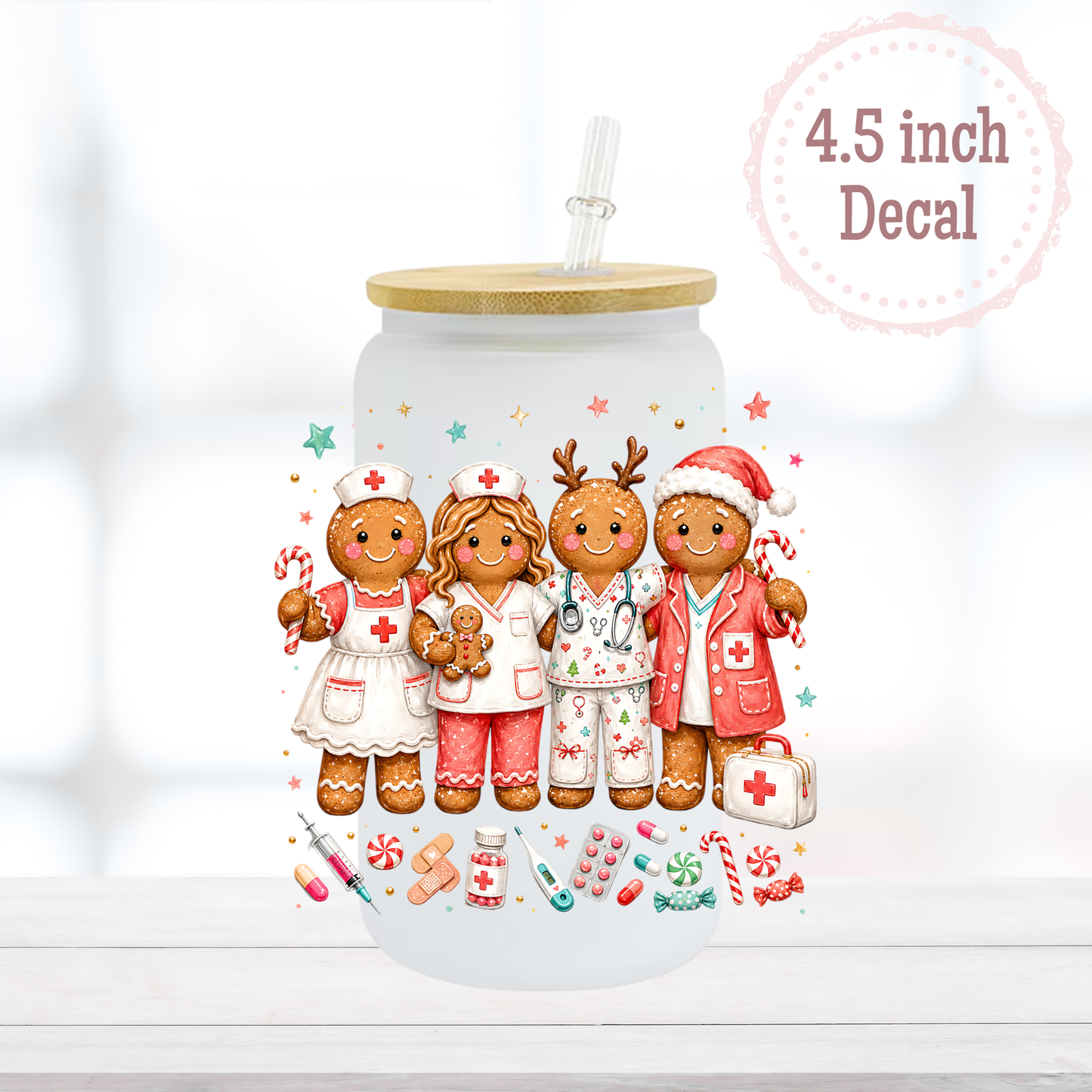 Medical Gingerbreads UVDTF Decal