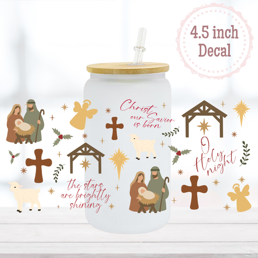 Oh Holy Night 16oz UVDTF Cup Wrap