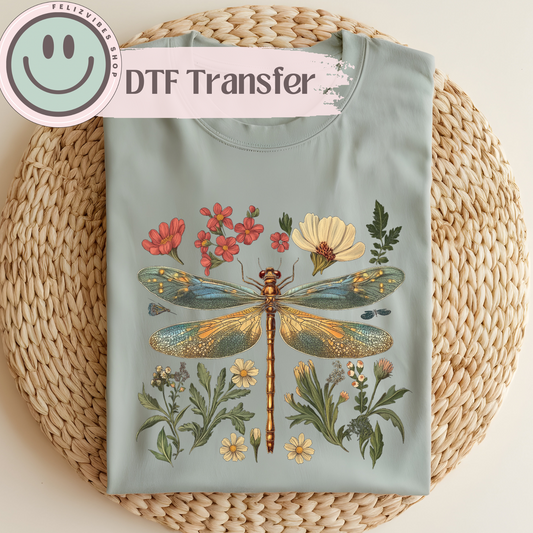 Boho Dragonfly DTF Print