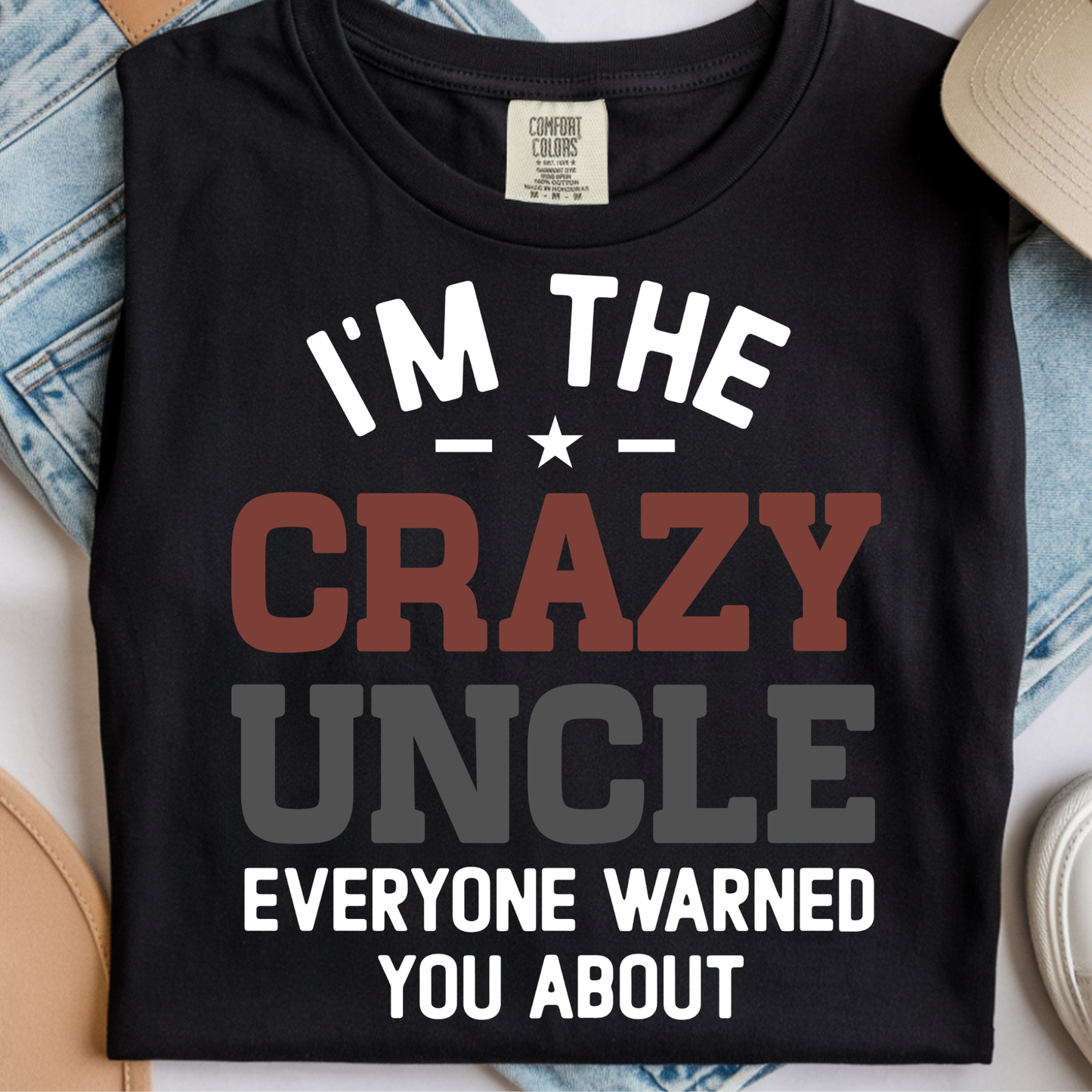 Crazy Uncle DTF Print