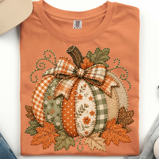 Pumpkin Patchwork DTF Print