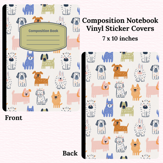 Dogs Composition Notebook Vinyl Cover