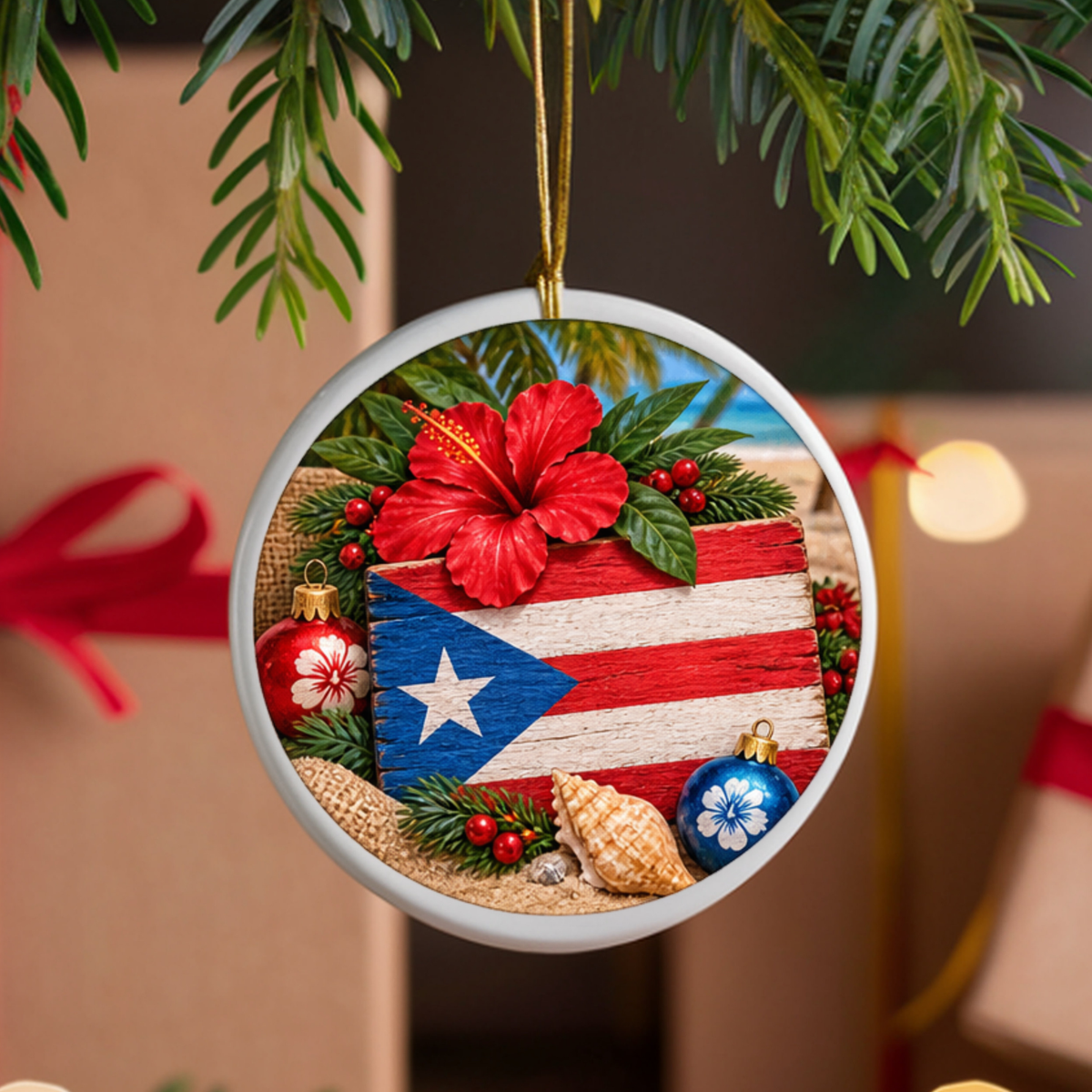 Puerto Rico UVDTF Ornament Decal