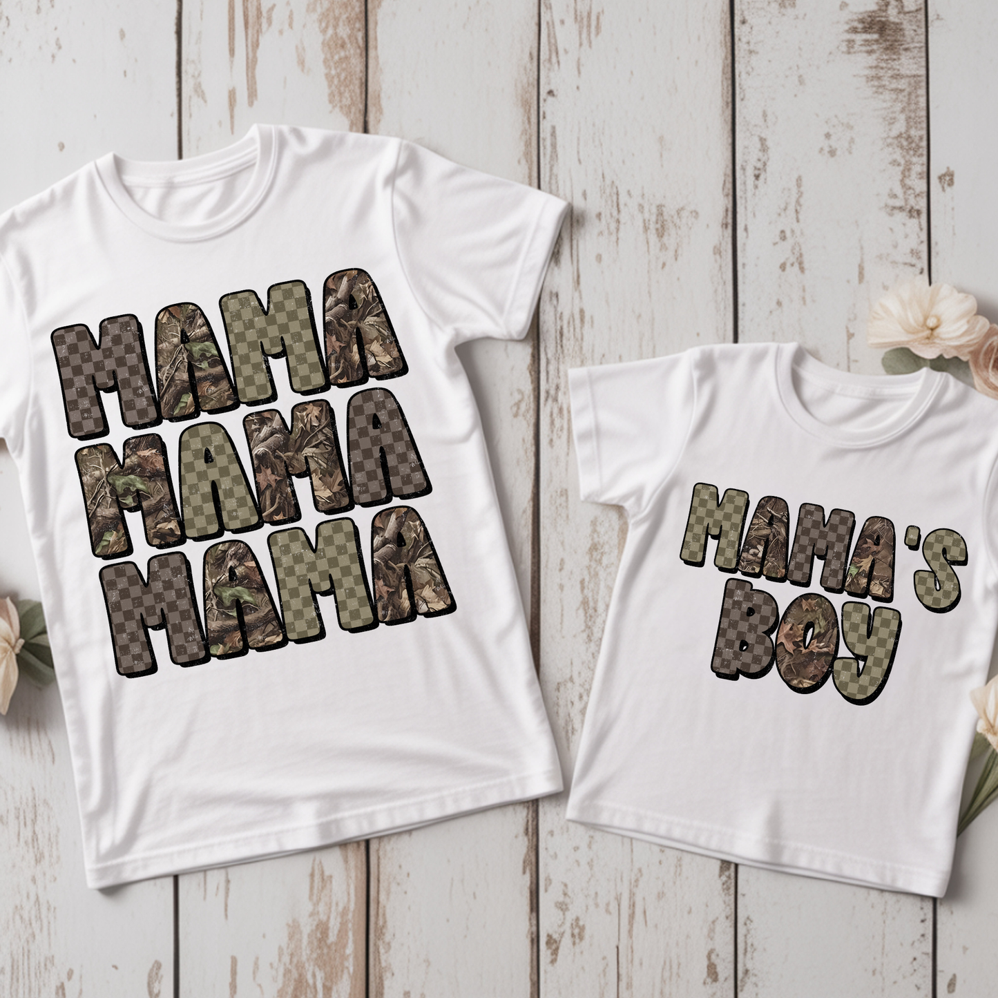 Mama & Mama's Boy DTF Print Adult & Kids