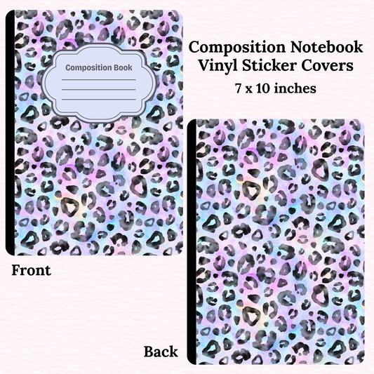 Animal Print Purple Composition Notebook Vinyl Cover