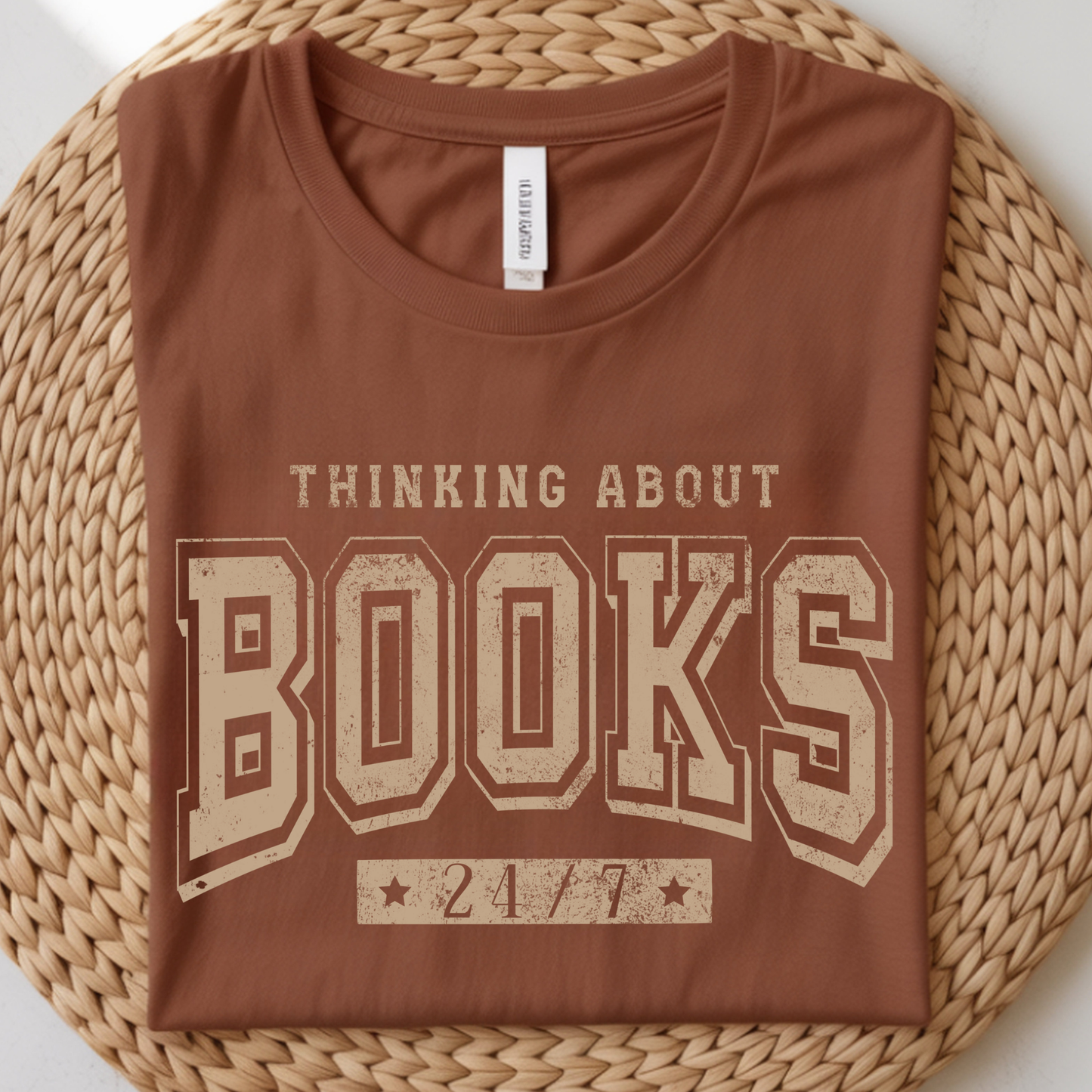Thinking About Books DTF Print