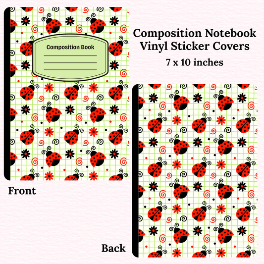 Lady Bug Composition Notebook Vinyl Cover